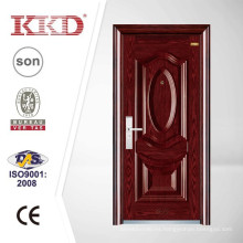 Puerta de acero de seguridad de lujo KKD-205 con relieve profundo